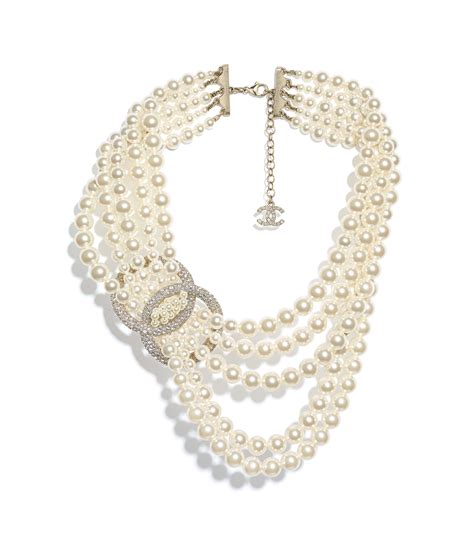 chanel uk costume jewellery|Chanel pearl diamond necklace.